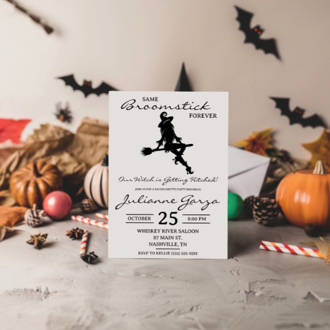 Invitación ¡Misma Escoba para Siempre! Despedida de Soltera c (Subido por el creador)