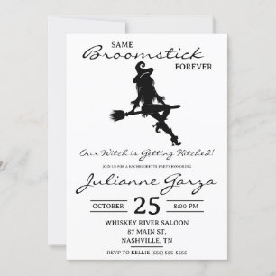 Invitación ¡Misma Escoba para Siempre! Despedida de Soltera c