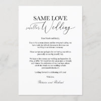 Mismo amor, boda más pequeña, reducción de boda el