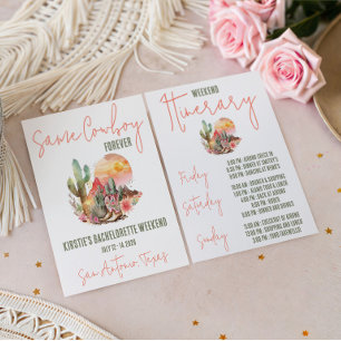 Invitación ¡Mismo Vaquero Siempre! Fiesta de Fin de Semana de