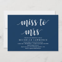 Miss a la señora, celebración de la ducha de novia