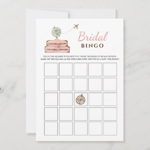 Invitación Miss a la Sra. Bridal Shower Bingo