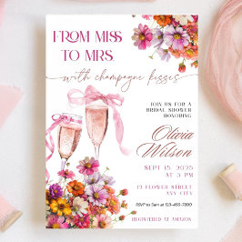 Invitación Miss a la Sra. Bridal Shower Invitation Template P