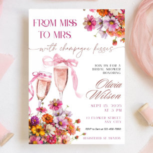Invitación Miss a la Sra. Bridal Shower Invitation Template P