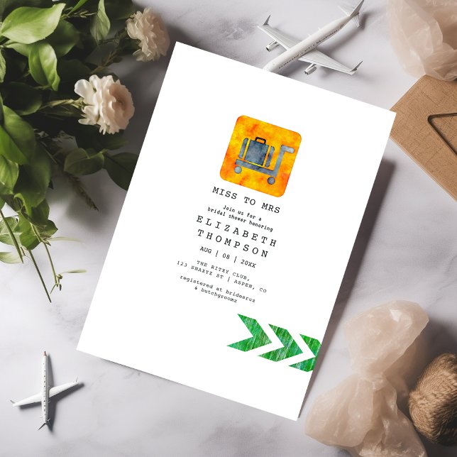 Invitación Miss Pasaporte de aventura - Sra. Bridal Shower (Subido por el creador)