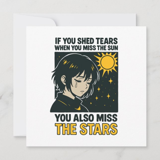 Invitación Miss the stars (Anverso)