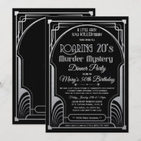 Invitación Misterio Asesinato Años 20