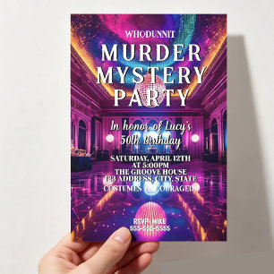 Invitación misterio de asesinato whodunit Asesinato en la pis