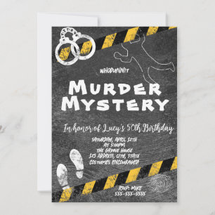Invitación misterio de asesinato whodunit fiesta sangrienta 4