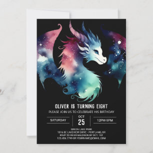 Invitación Misterioso cumpleaños de Dragon Roaring