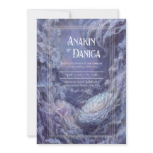 Invitación mística a la boda de la fantasía submar