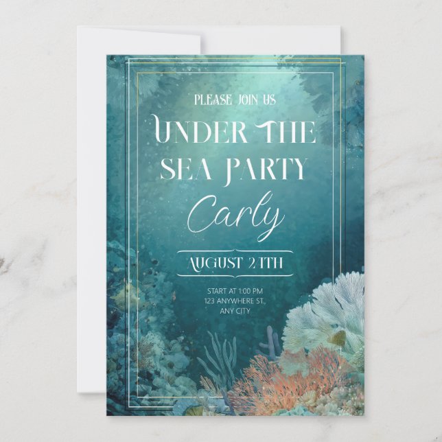 Invitación mística a la fiesta bajo el mar (Anverso)