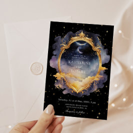 Invitación mística celestial de la Boda Azul de Or