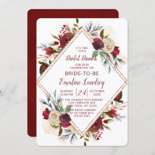Invitación Mistletoe Manor Diamond Bridal Brunch Shower