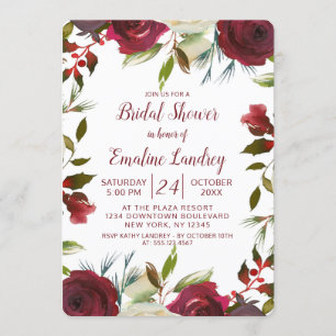Invitación Mistletoe Manor Winter Wedter Bridal Shower