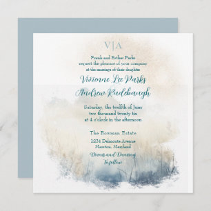 Invitación Misty Morning Meadow 2 Boda