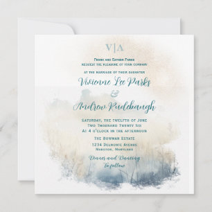 Invitación Misty Morning Meadow Boda