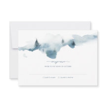 Misty Mountains Wedding Respuesta RSVP