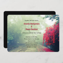 Misty Railroad Tracks Scene Photo Boda