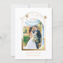Invitación Mítico Feliz Desde La Recepción De La Boda