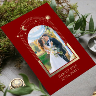 Invitación Mítico Feliz Desde La Recepción De La Boda