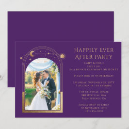 Invitación Mítico Feliz Desde La Recepción De La Boda