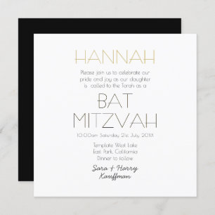 Invitación MITZVAH Classic