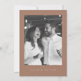 Invitación Mocha Mousse Boho Foto 1 Boda Moderno