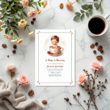 Mocha Mousse Love está preparando café Baby Shower