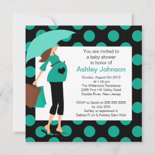 Invitación Mod Mom Boy/Chica Baby Shower