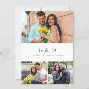 Invitación MOD Para Foto Trío H Guardar la fecha
