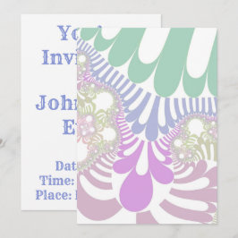Invitación Mod Pastel Arcoíris