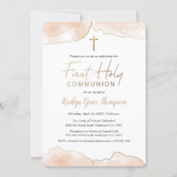 Moda 1 Communion Airy Agua rosa suave