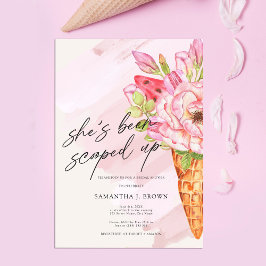 Invitación Moda acuática Ice Cream Bridal Shower