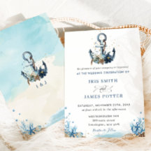 Moda Anchor Náutico Playa Boda moderno