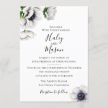 Moda Anemone Wedding Invitation