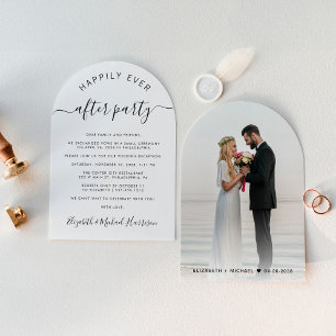Invitación Moda Arch Photo Wedding Recepcion