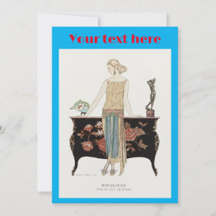 Invitación Moda Art Decó de George Barbier