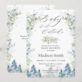 Invitación Moda bebé de invierno hace frío fuera de Baby Show