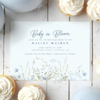 Moda Blue Sky Wildflowers Boy Baby Shower