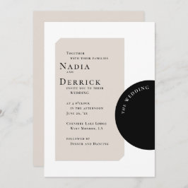 INVITACIÓN MODA BODA CÍRCULO