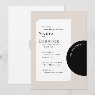 INVITACIÓN MODA BODA CÍRCULO