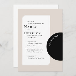INVITACIÓN MODA BODA CÍRCULO