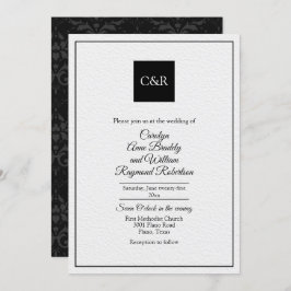 Invitación Moda Boda contemporáneo