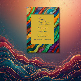 Invitación moda Boda destino africana, salva la fecha