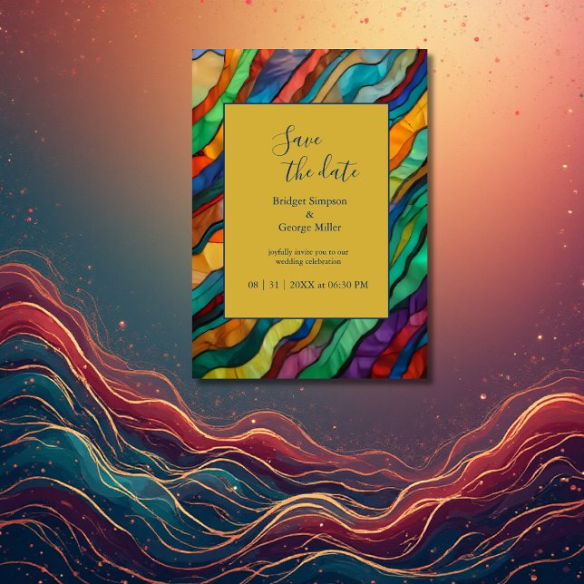 Invitación moda Boda destino africana, salva la fecha (Subido por el creador)