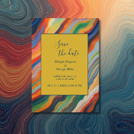 Invitación moda Boda destino africana, salva la fecha