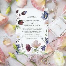 Invitación Moda Boho Boda de Flores Silvestres