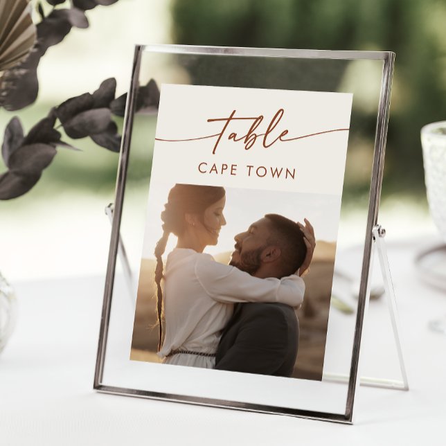 Invitación Moda Boho Cream Fotografía Bohemian Números de tab (Subido por el creador)