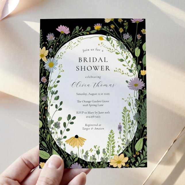 Invitación Moda Boho Wildflower Bridal Shower (Subido por el creador)
